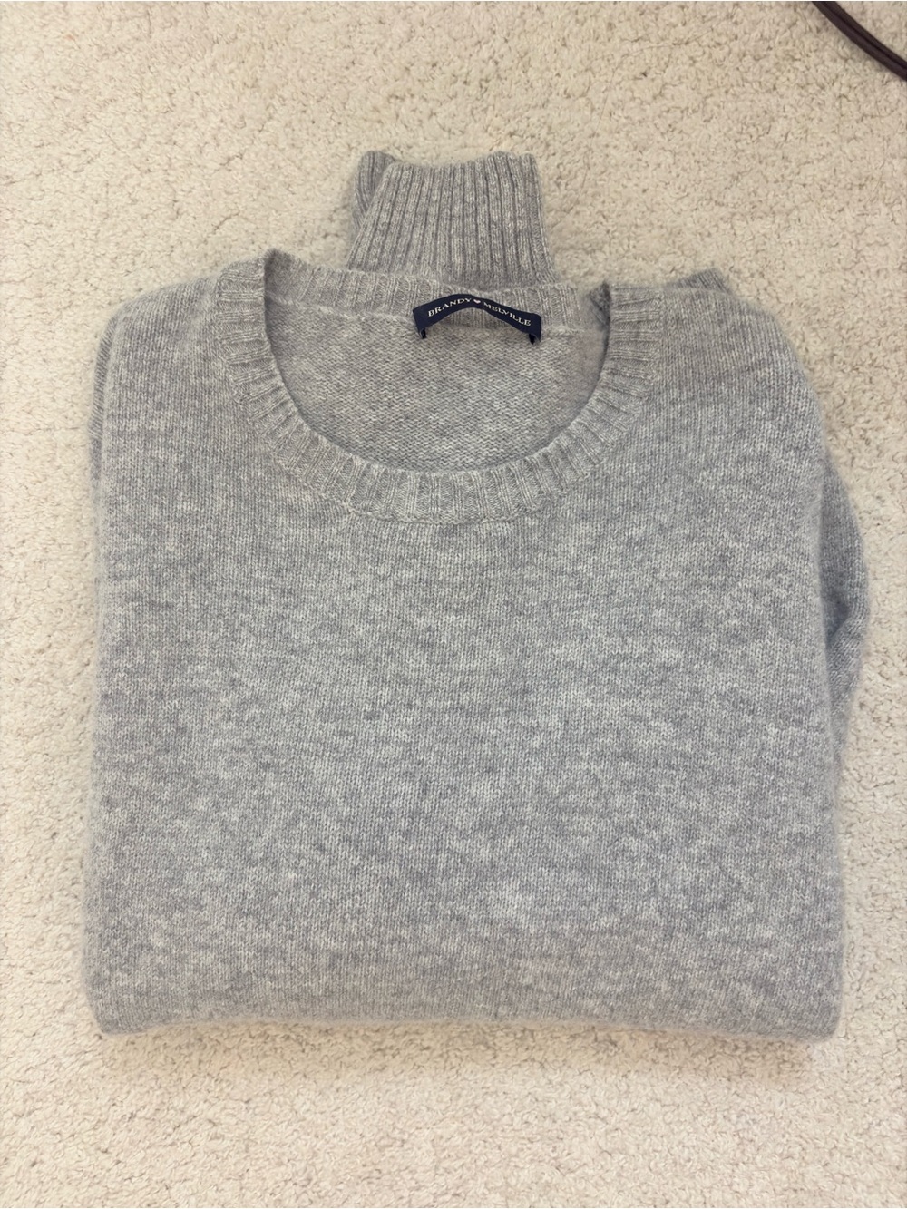Madewell Light Grey Knit Crew Sweater - Picture 1 of 1